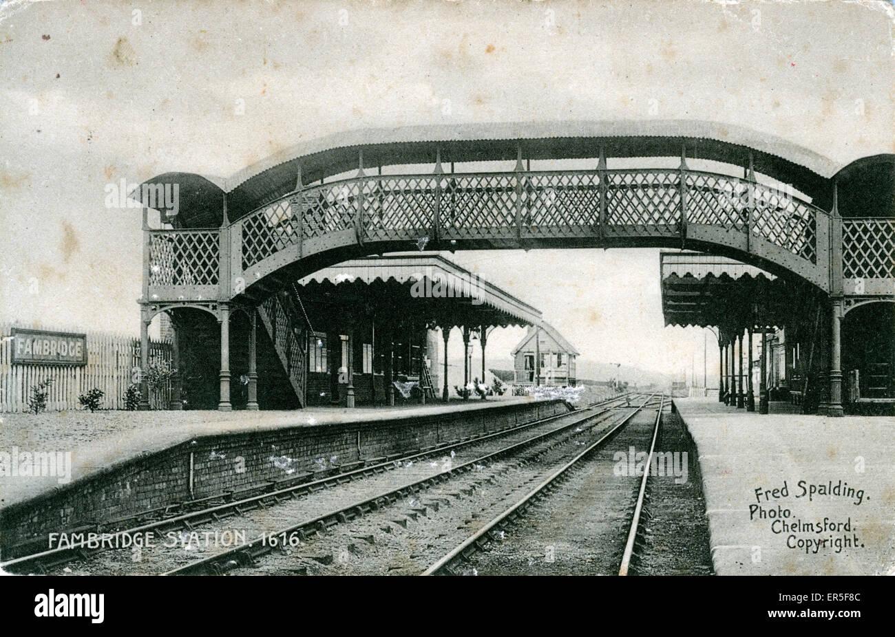 Stazione ferroviaria, North Fambridge, Essex Foto Stock
