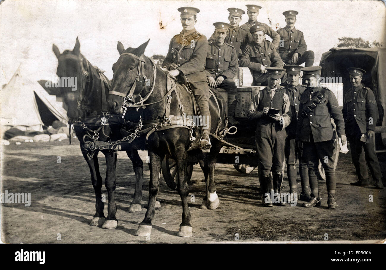 WW1 campo militare, Weeton, Lancashire Foto Stock