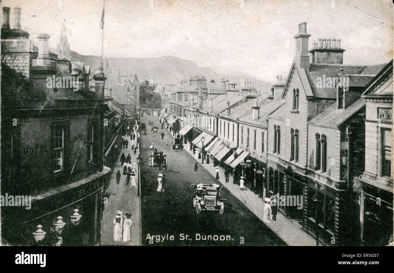 Argyll Street, Dunoon, Cowal Peninsula, Argyll and Bute, SCO Foto Stock