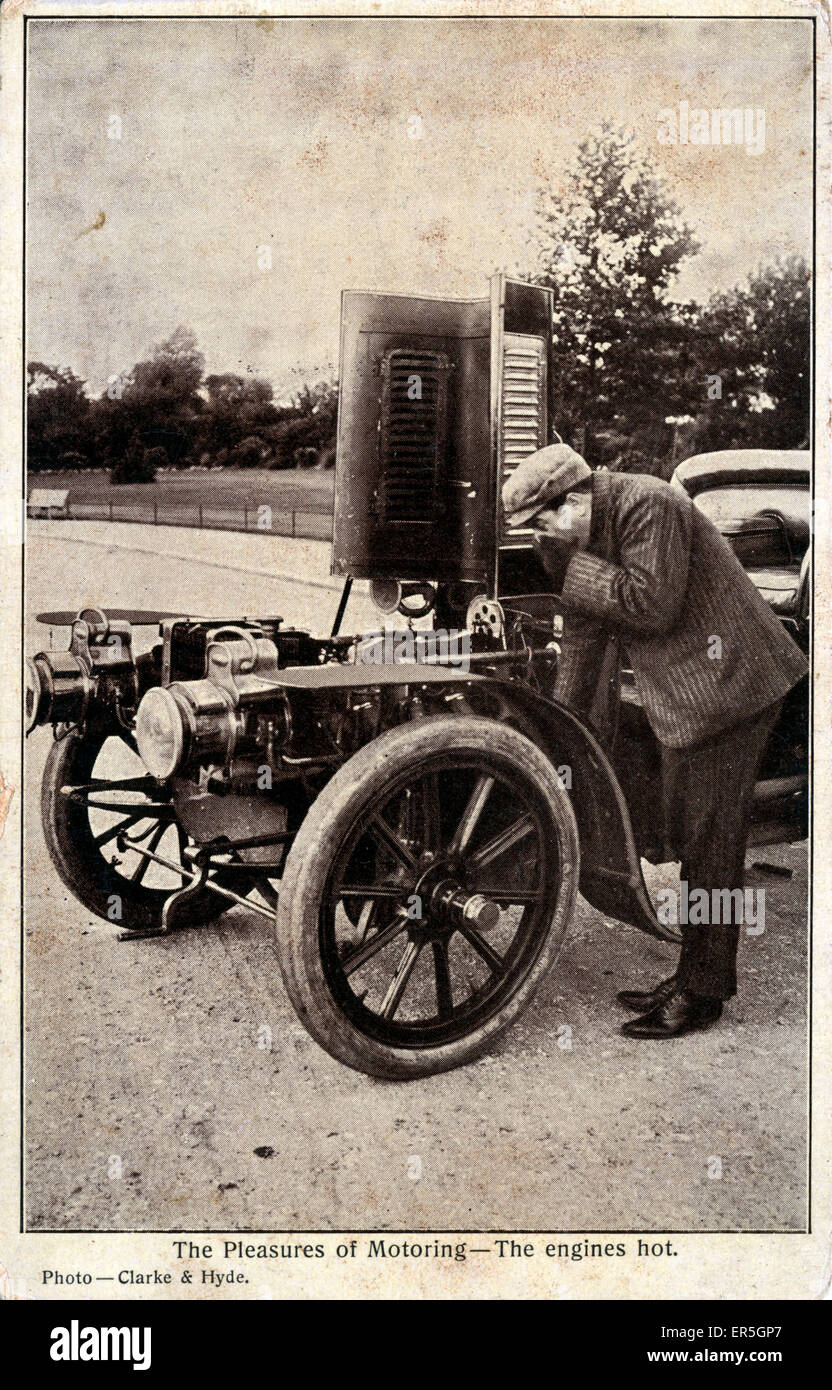 Auto d'epoca (in attesa di un documento d'identità - forse una Panhard et Foto Stock