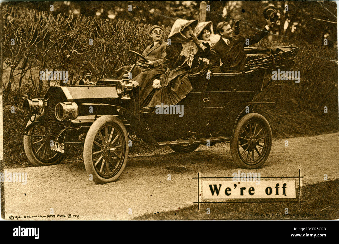 REO auto d'epoca, Inghilterra. 1910 Foto Stock