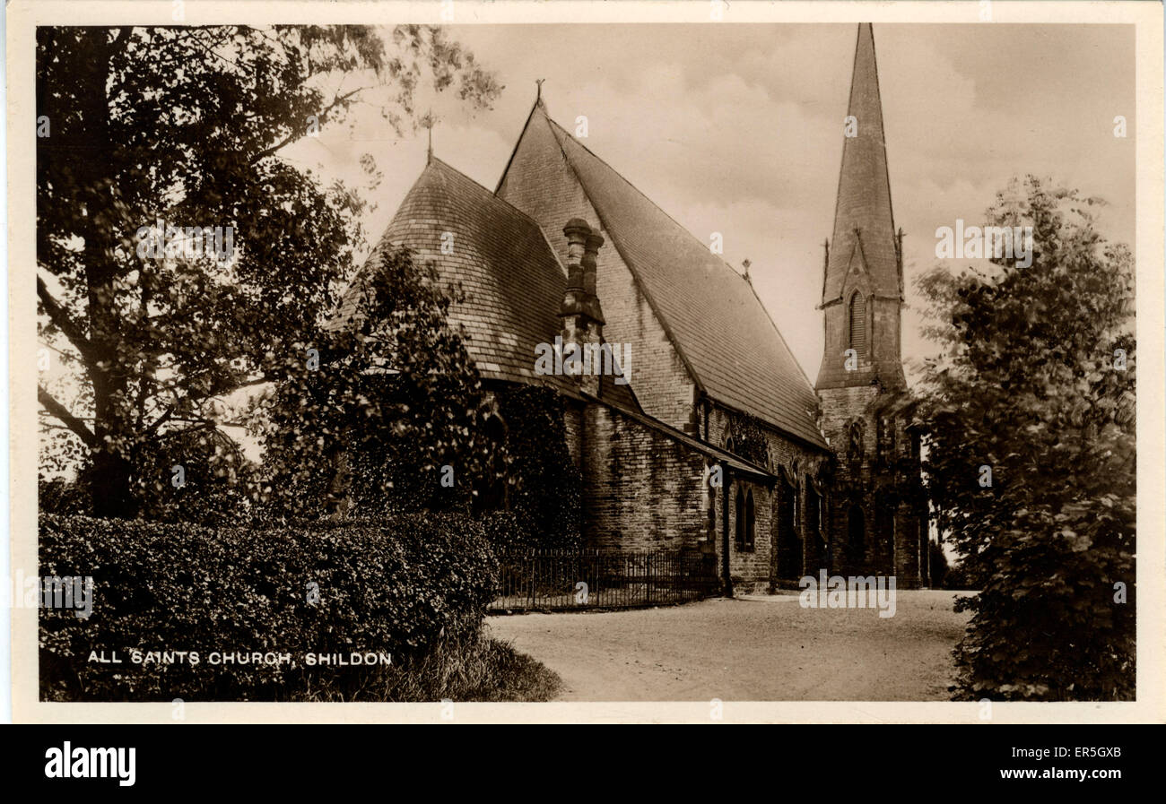 All Saints Church, Shildon, contea di Durham Foto Stock