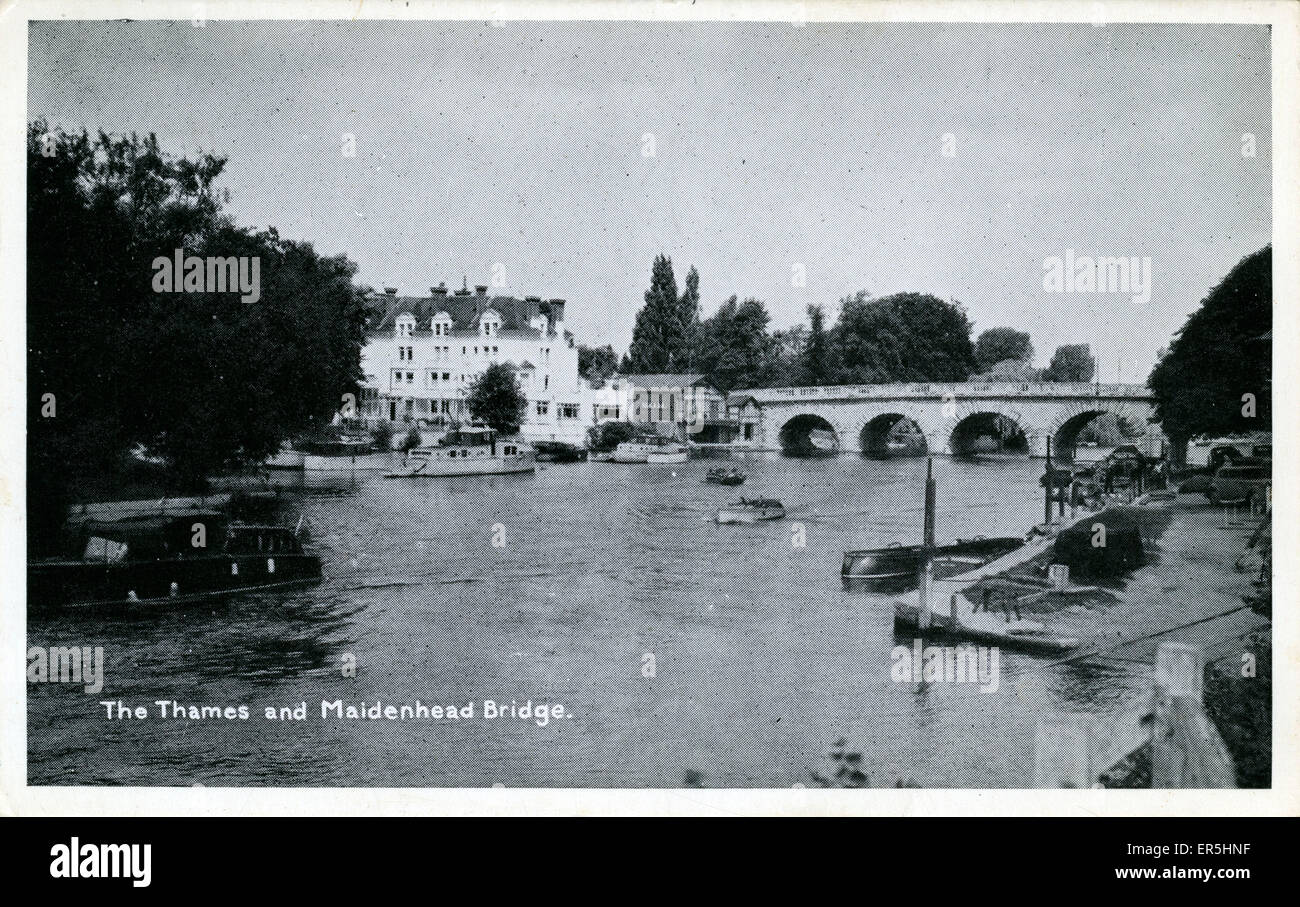 Il Thames & Maidenhead Bridge, Maidenhead, Berkshire Foto Stock