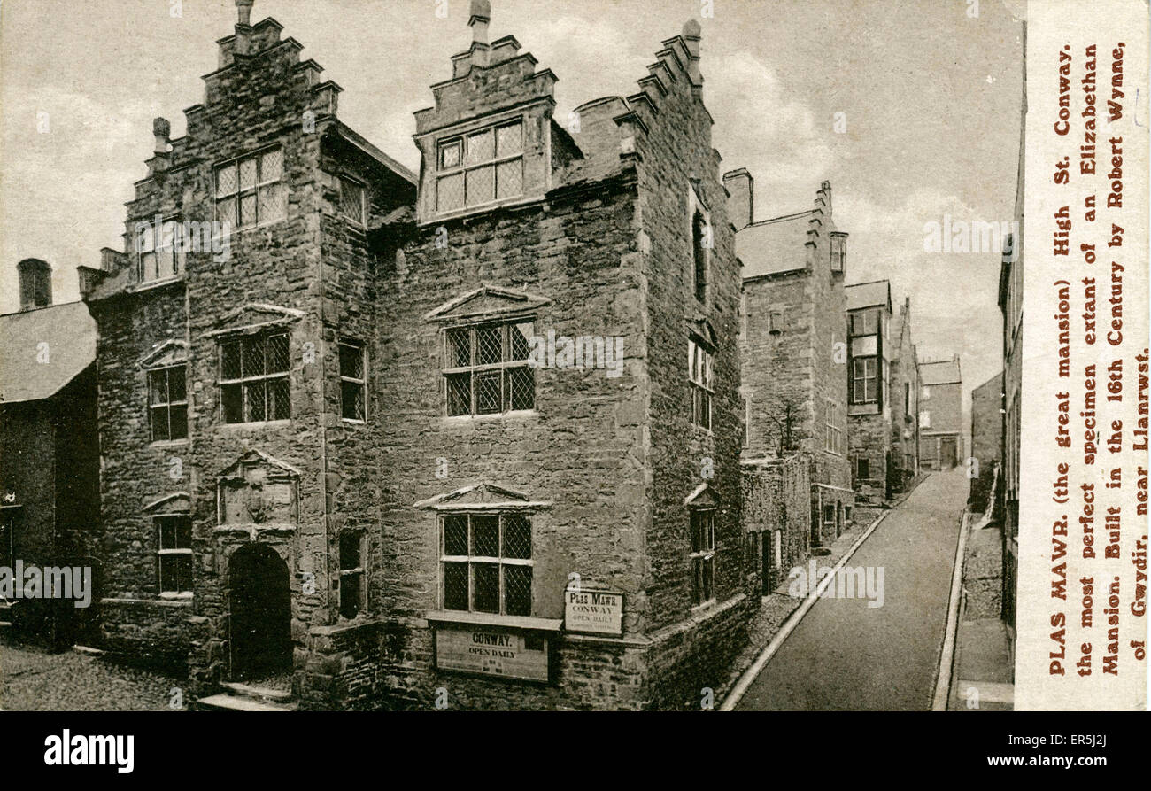 Plas Mawr, Conwy - Conway, Caernarvonshire Foto Stock