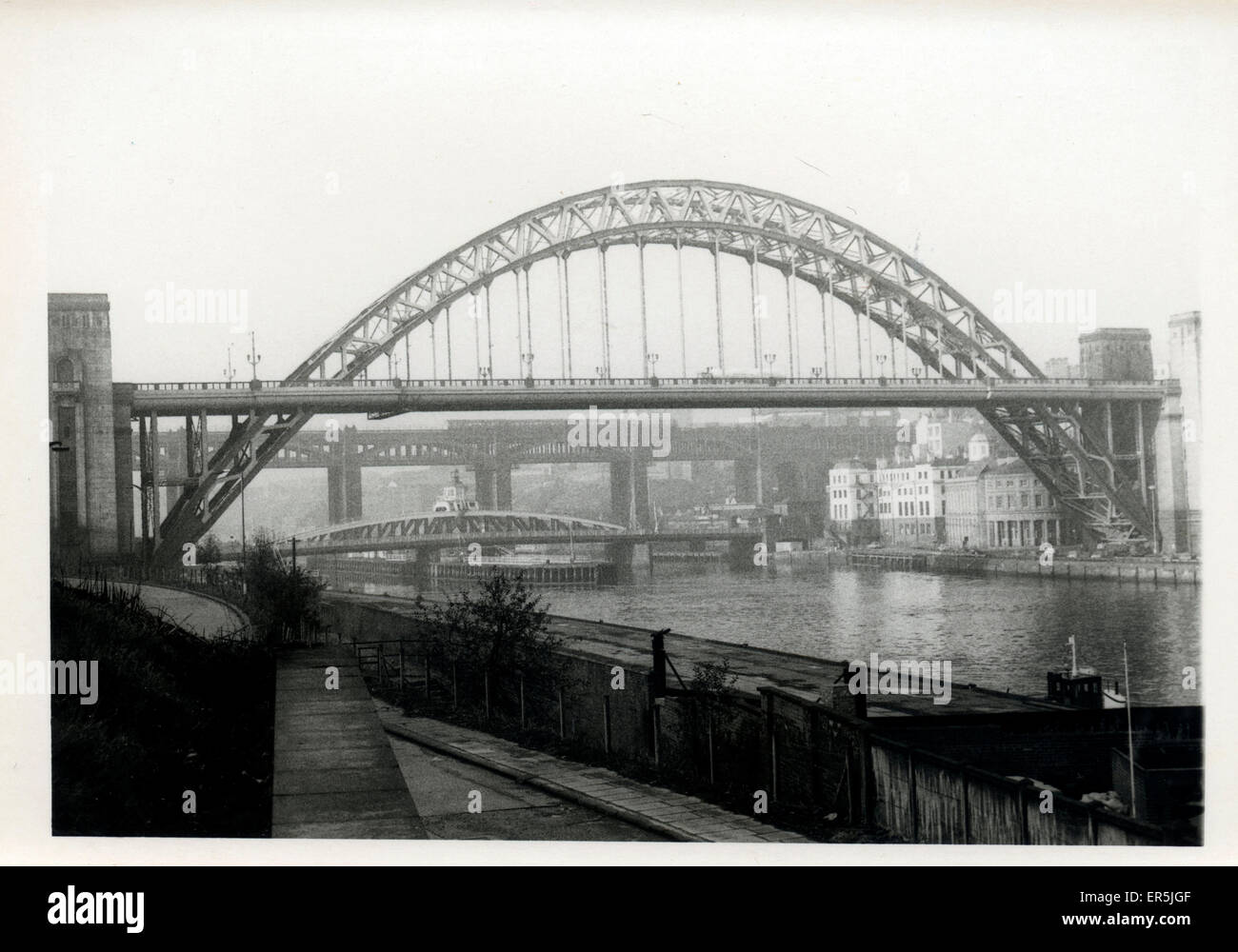 Tyne Bridge, Newcastle-Upon-Tyne, Northumberland, Inghilterra. 1960s Foto Stock