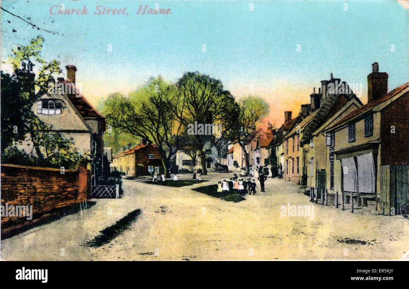 Church Street, Hoxne, Eye, Inghilterra Foto Stock