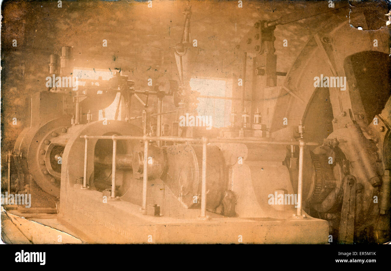 Motore di avvolgimento, Tresavean Miniera di Rame, Lanner, vicino a Redruth, Cornwall, Inghilterra. 1900s Foto Stock