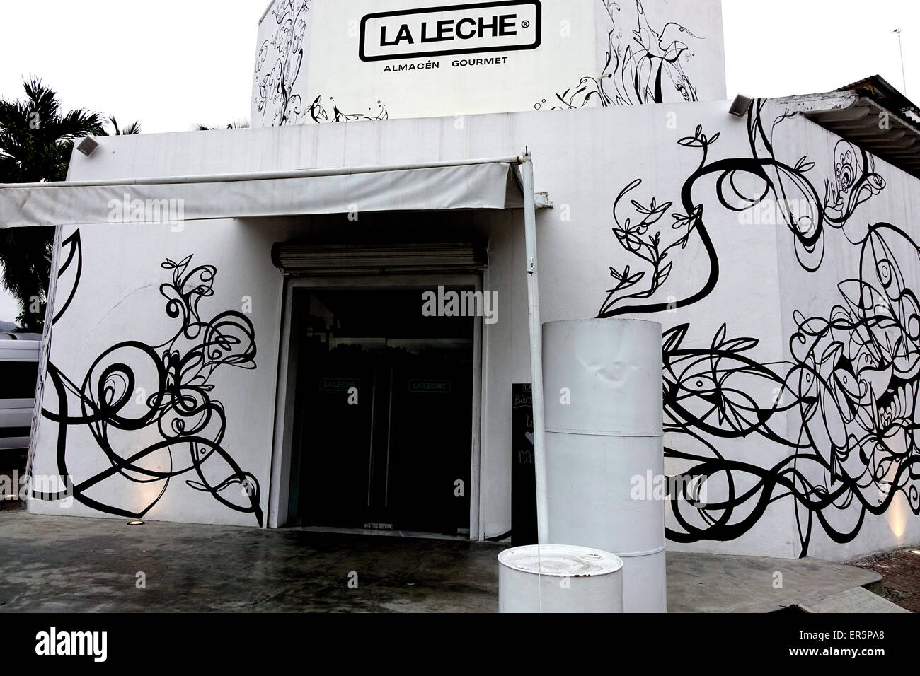 La parte anteriore della La Leche, ristorante gourmet, Puerto Vallarta, Messico Foto Stock