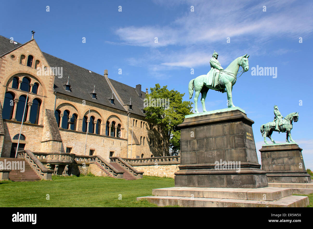 Palazzo imperiale di Goslar, Harz, Bassa Sassonia, Germania, Europa Foto Stock