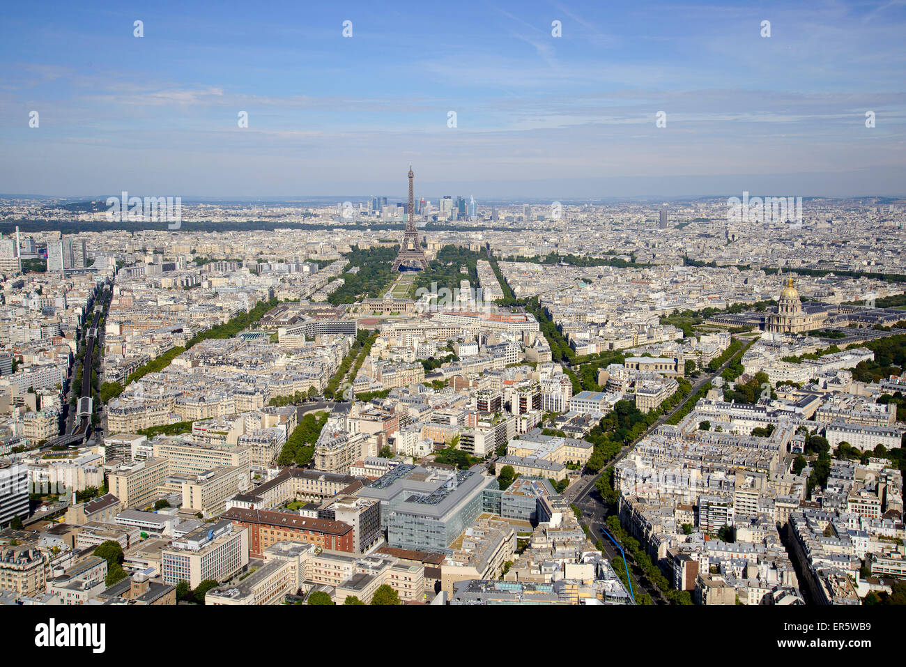 Vista dalla Tour Montparnasse, Parigi, Francia, Europa Foto Stock
