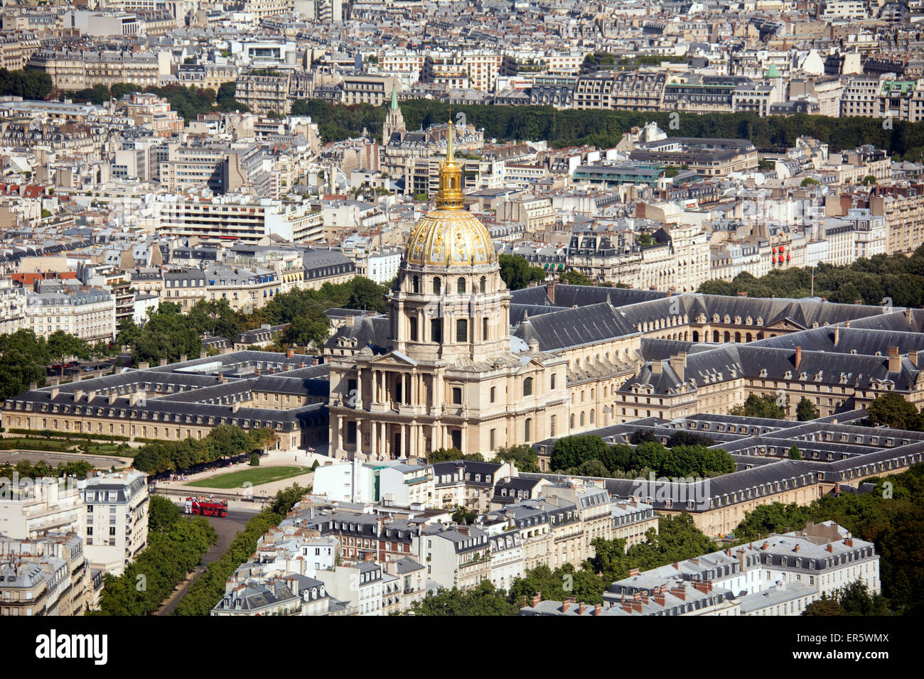 Vista dalla Tour Montparnasse, Parigi, Francia, Europa Foto Stock