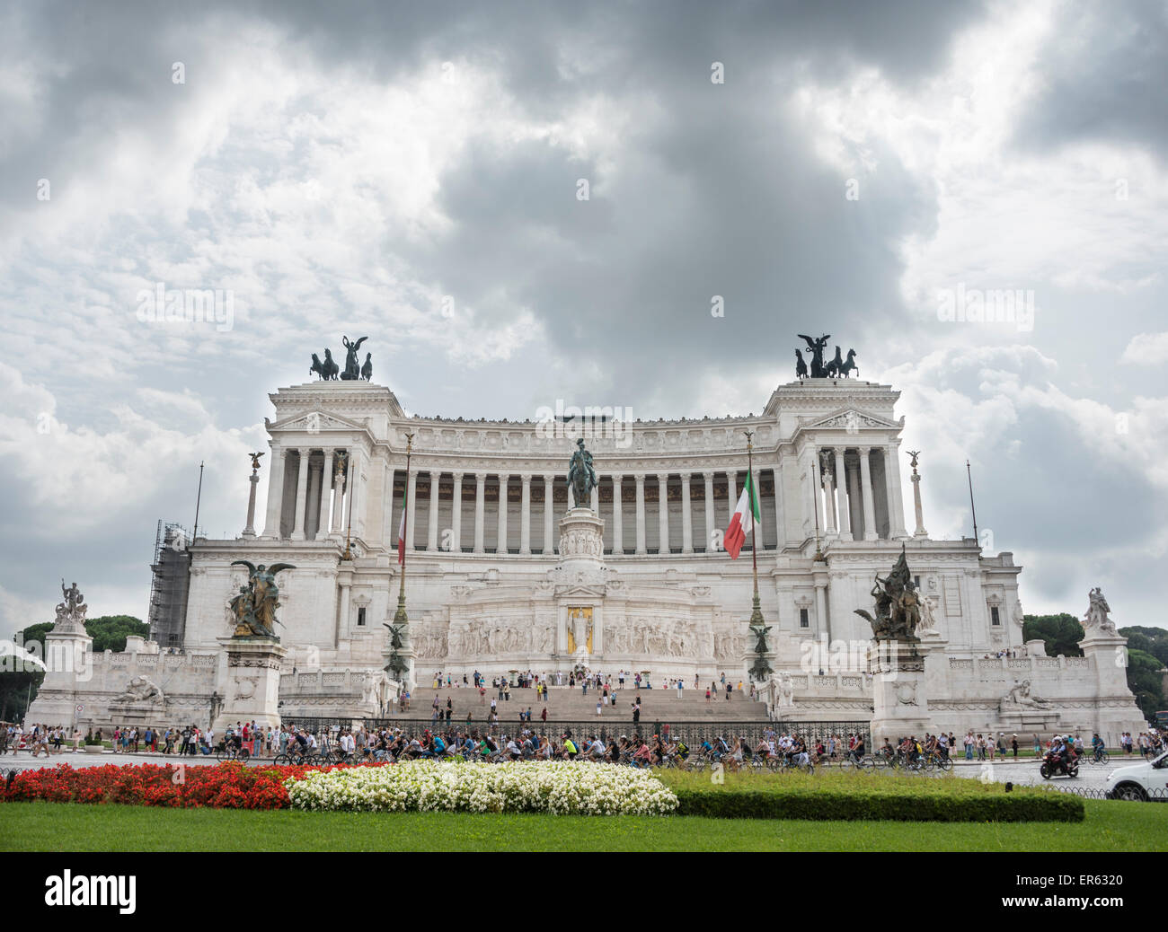 Monumento Nazionale a Vittorio Emanuele II, il Monumento a Vittorio Emanuele, Capitol, Roma, lazio, Italy Foto Stock
