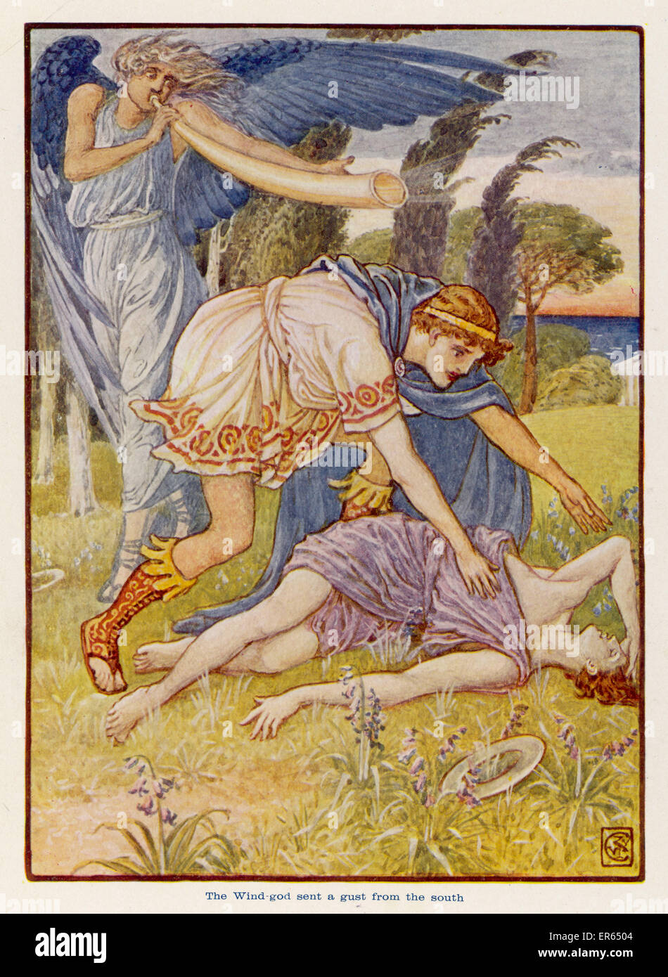 MORTE DI HYACINTHUS Foto Stock