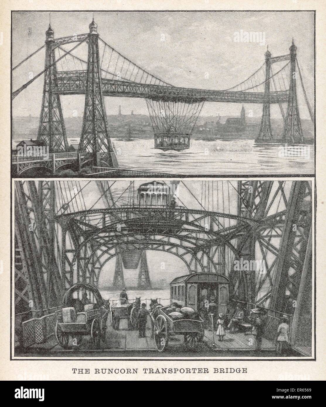 PONTE RUNCORN 1905 Foto Stock