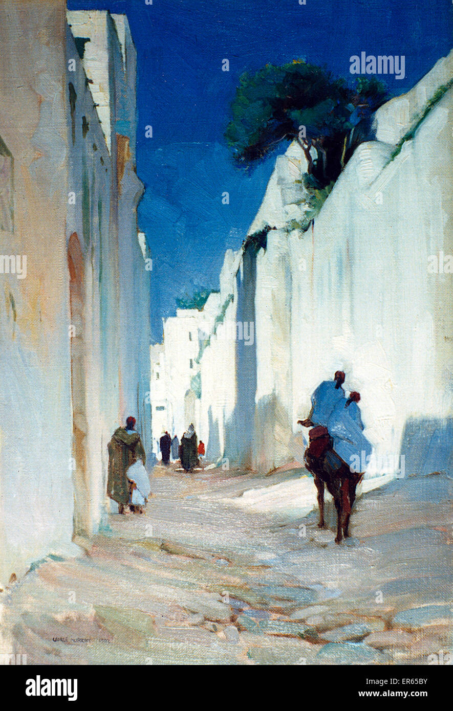 Tangeri City Wall, di George Murray Foto Stock