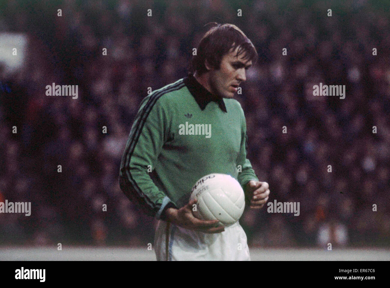 Liverpool 1-2 Aston Villa, league ad Anfield, sabato 5 novembre 1977. Jimmy Rimmer Foto Stock