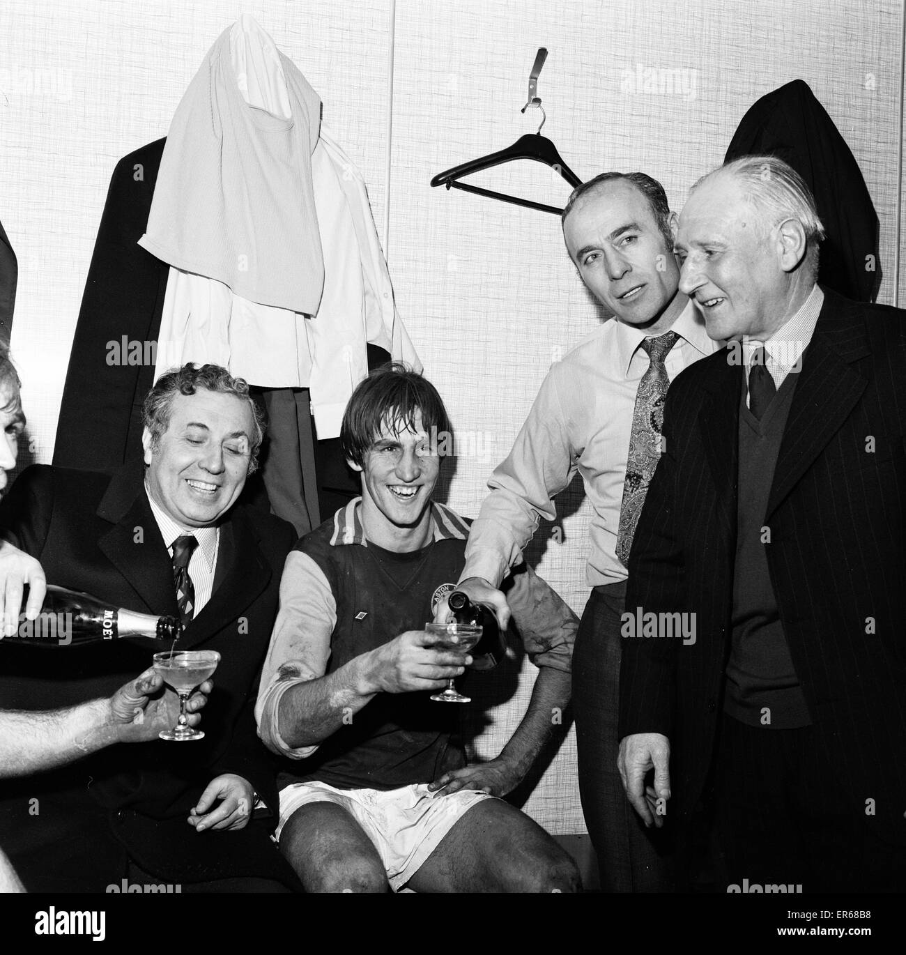 Aston Villa 3-2 Chester, la League Cup semi final, seconda gamba corrispondono a Villa Park, 22 gennaio 1975. Foto Stock