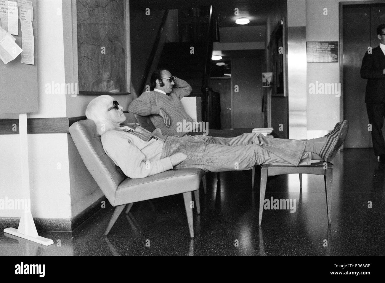 "Un giorno nella vita di Jimmy Saville' includono da Mike Hellicar. Il 7 ottobre 1971. Foto Stock