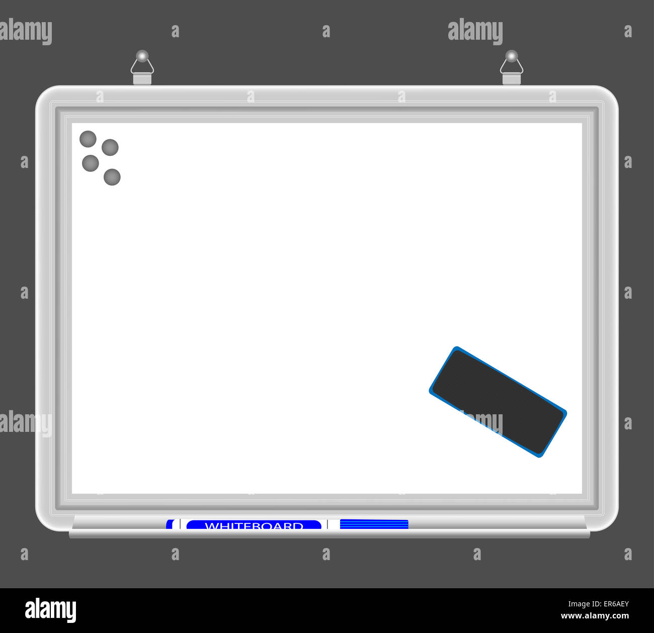Scheda bianca. Formazione aziendale, vuoto vuoto, illustrazione vettoriale Foto Stock