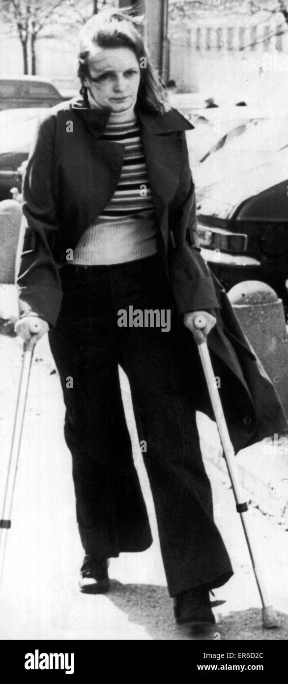 Georgetta Fleming, Manchester Crown Court, dove lei ha dato prova di Trevor Hardy murder trial, 22 aprile 1977. Trevor Joseph Hardy, serial killer, è stato condannato (Maggio 1978) degli omicidi di Janet Lesley Stewart 15 Capodanno 1974, Wanda Skala, 17, Foto Stock