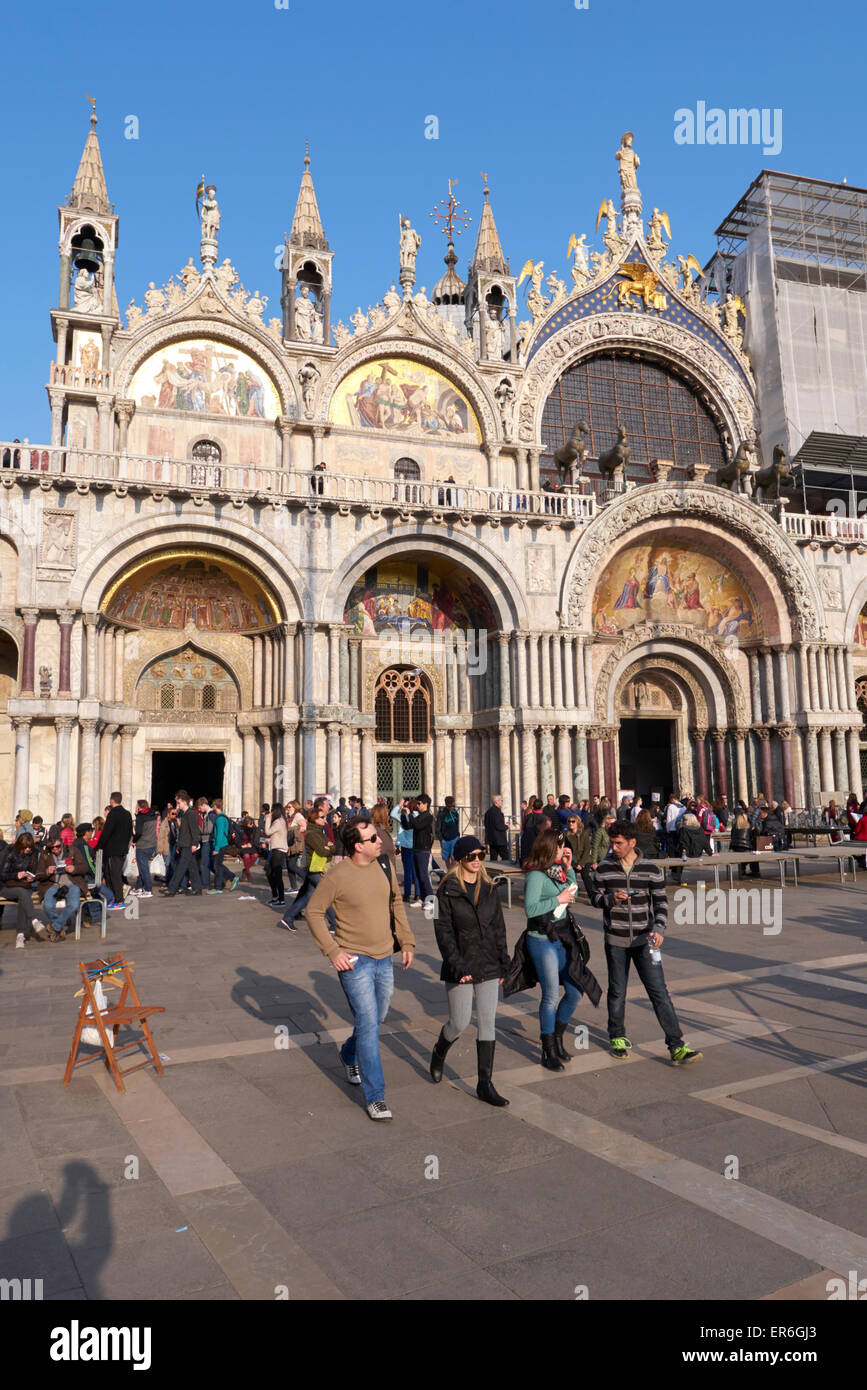 St Marks cattedrale, Venezia, Italia Foto Stock