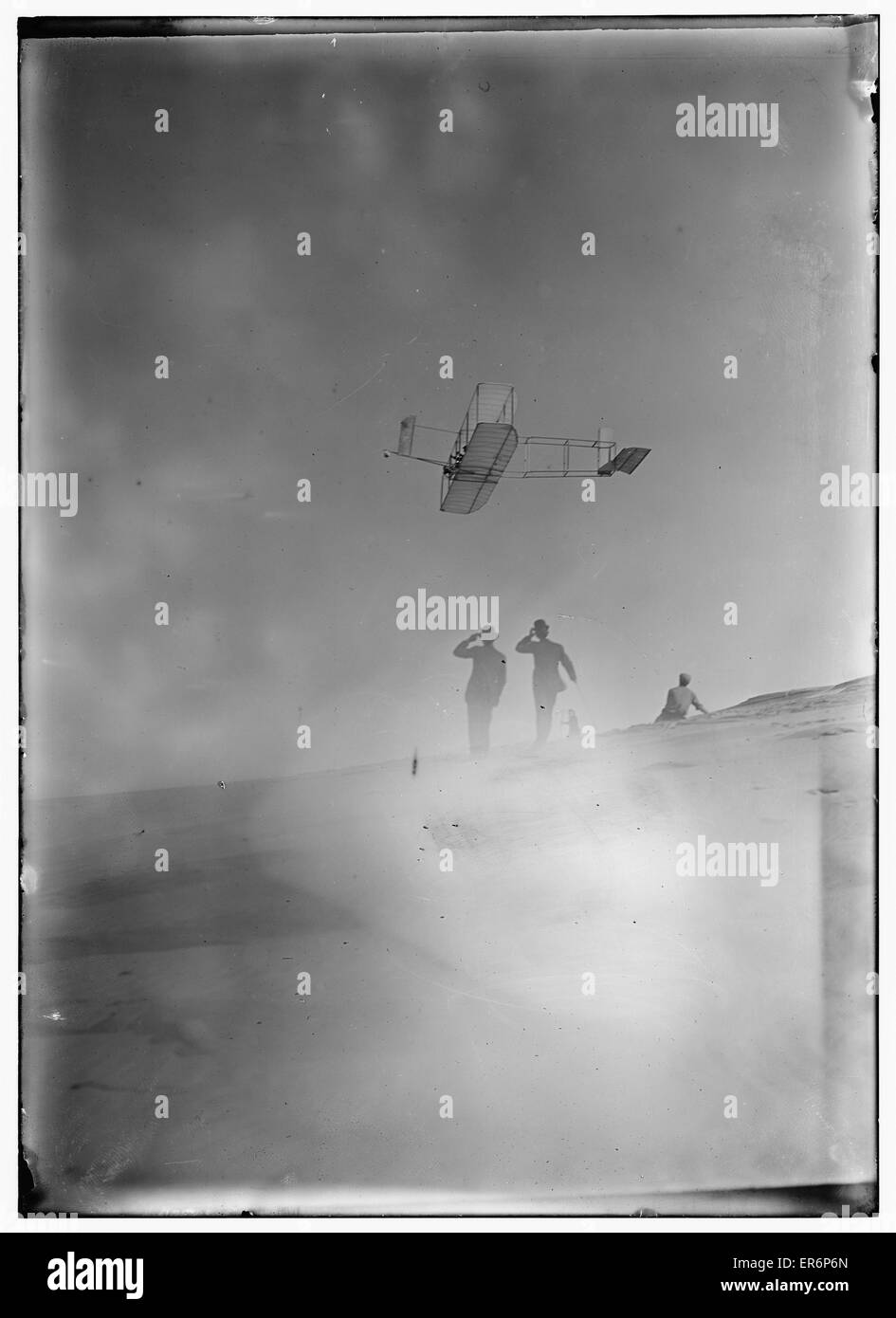 Volo di Orville Wright, Kitty Hawk Foto Stock