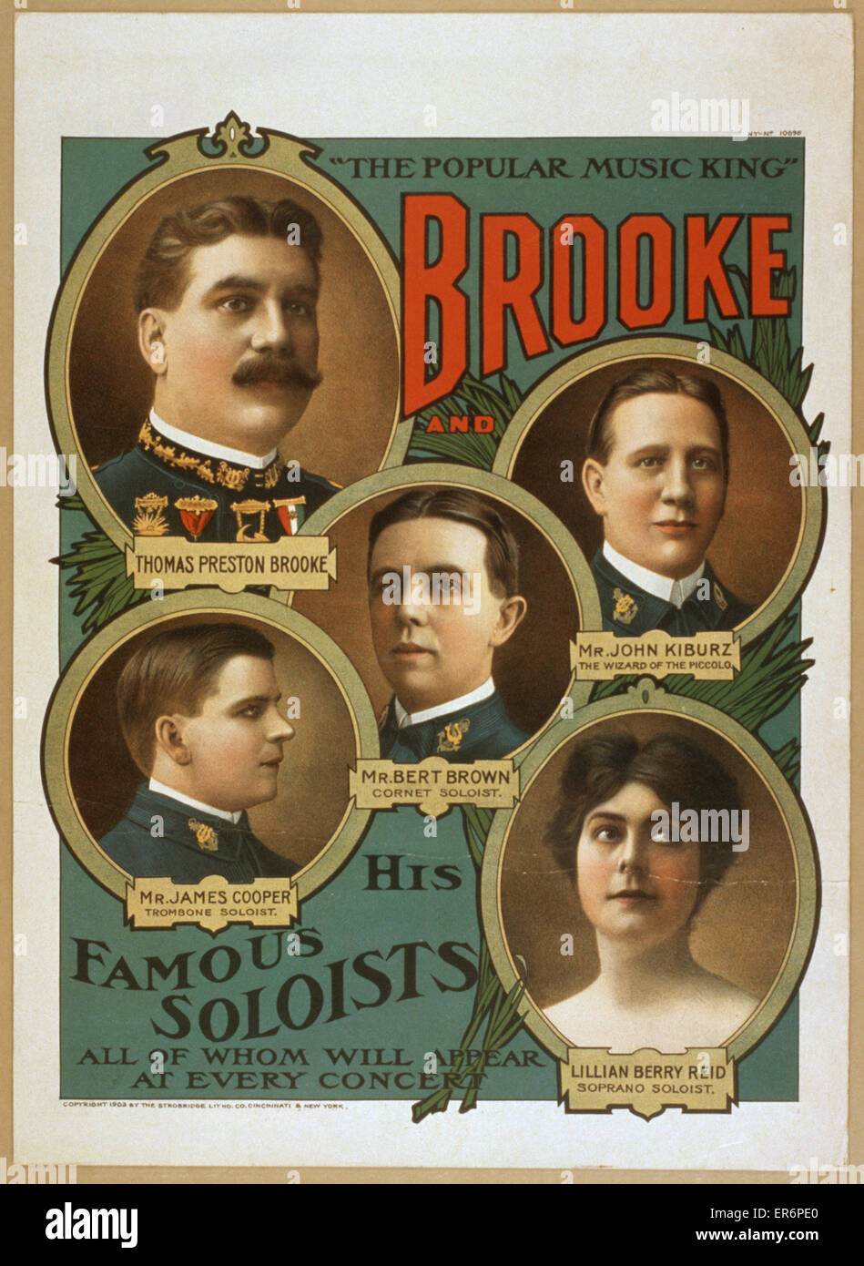 Brooke e i suoi solisti famosi, tutti che appariranno a ev Foto Stock