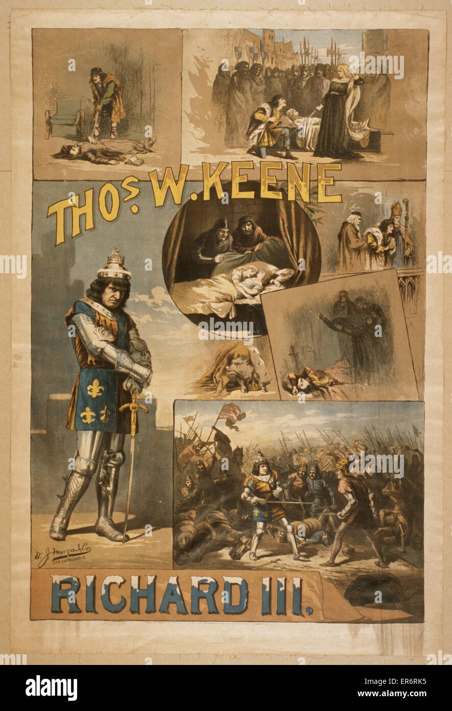 Thos. W. Keene. Richard III Foto Stock