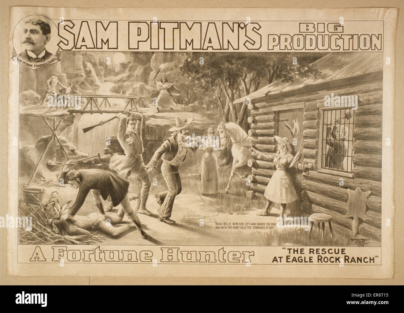 Sam Pitman del grande produzione, un cacciatore di fortune Foto Stock