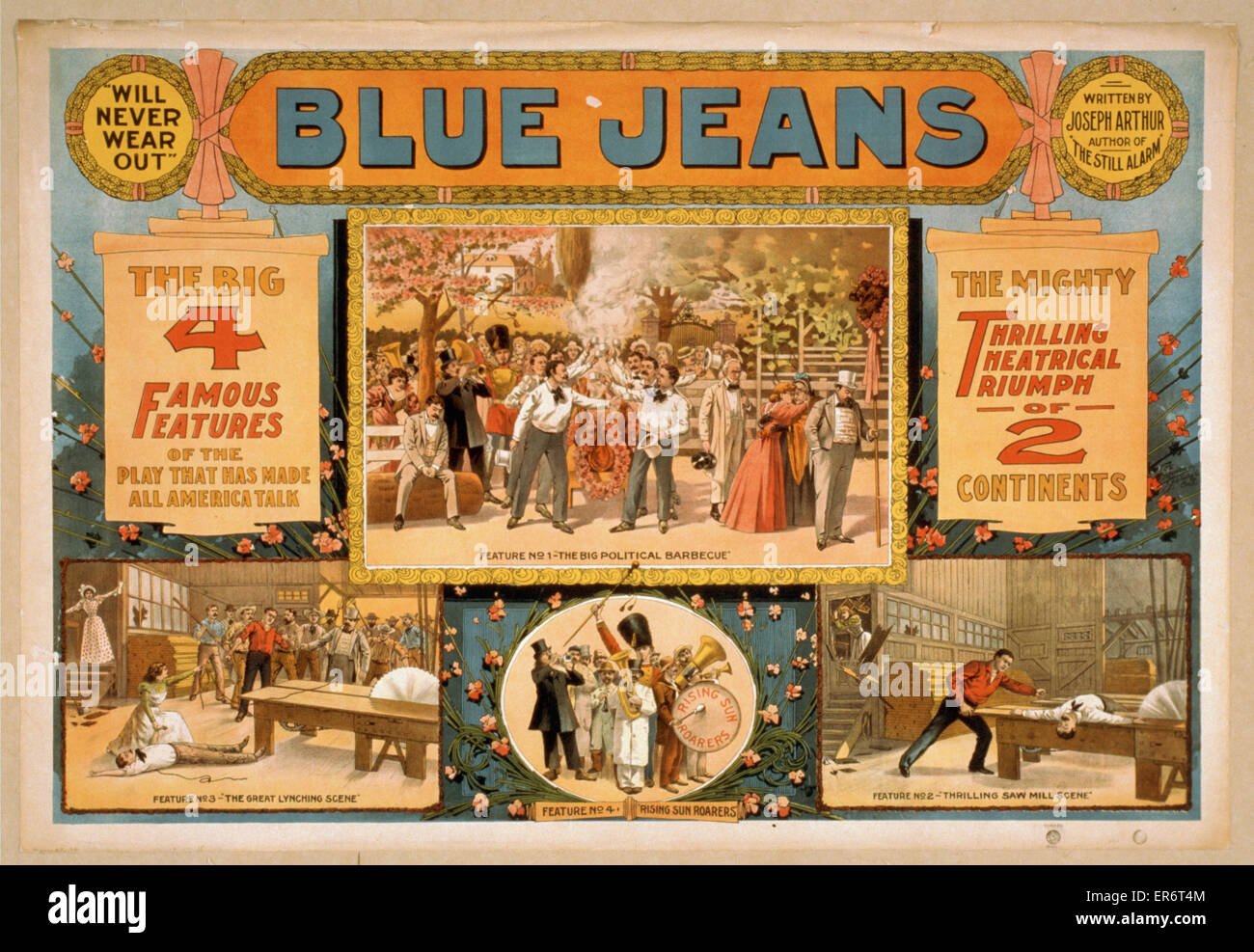 I jeans blu non si logoreranno mai : scritto da Joseph Arthur, A. Foto Stock