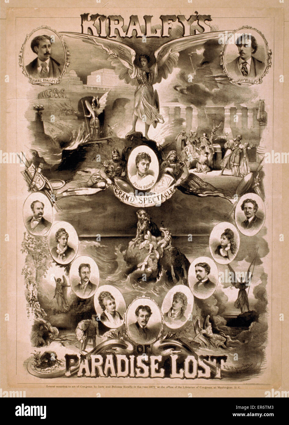 Kiralfy del grandioso spettacolo di Paradiso perduto Foto Stock