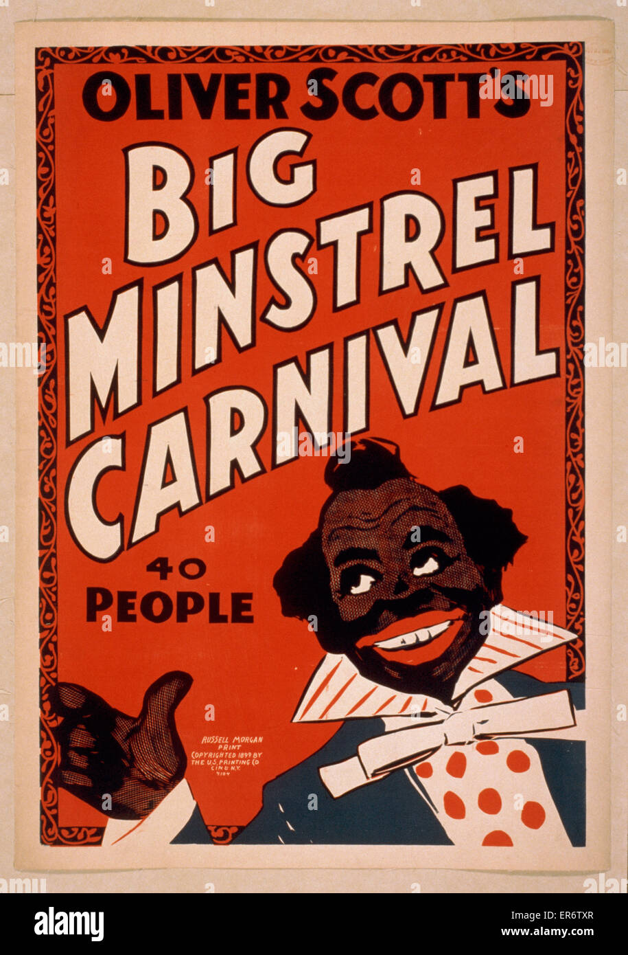 Oliver Scott's Big Minstrel Carnival 40 persone Foto Stock