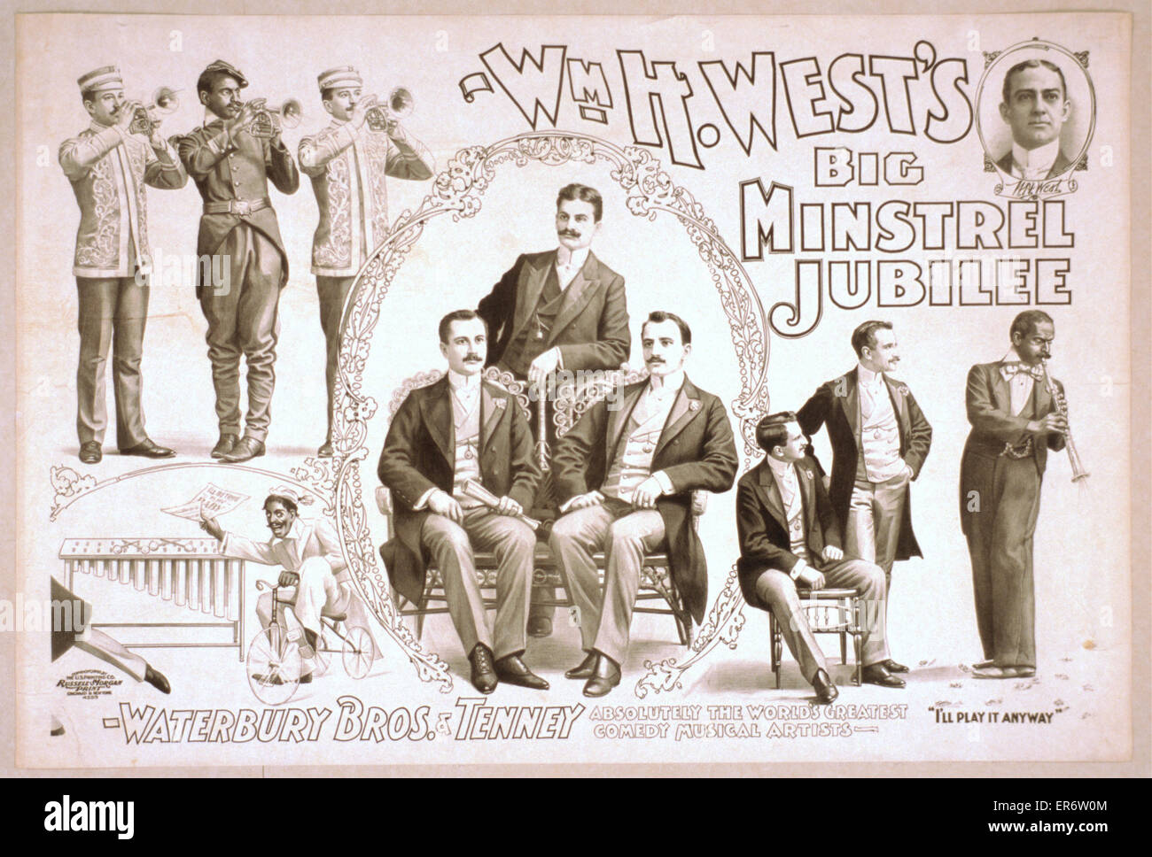 Wm. H. ad ovest del grande menestrello Giubileo Foto Stock