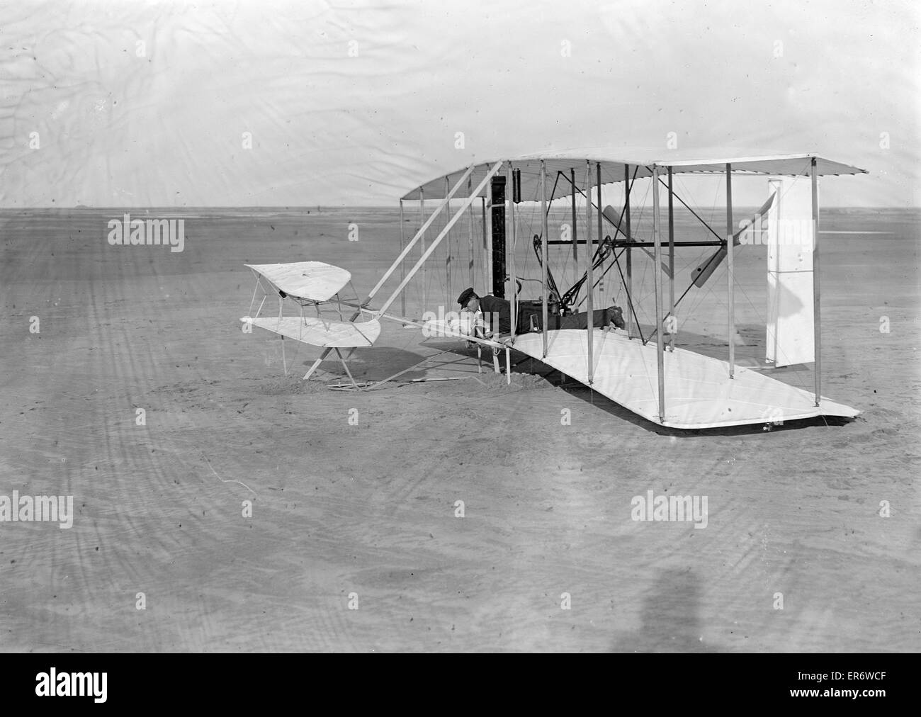 Wilbur Wright Flying (Wright Brothers) Foto Stock