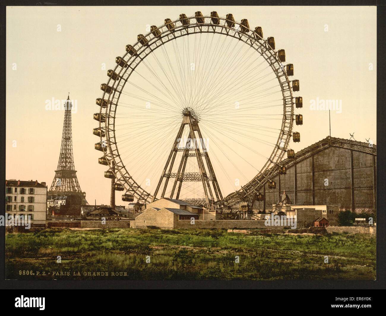 La grande rue (cioè, roue), Parigi, Francia Foto Stock