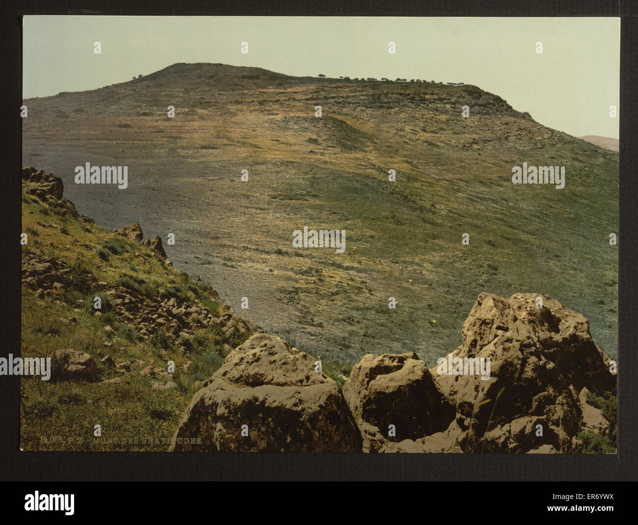 Il Monte delle Beatitudini (cioè Cafarnaum, Israele) Foto Stock