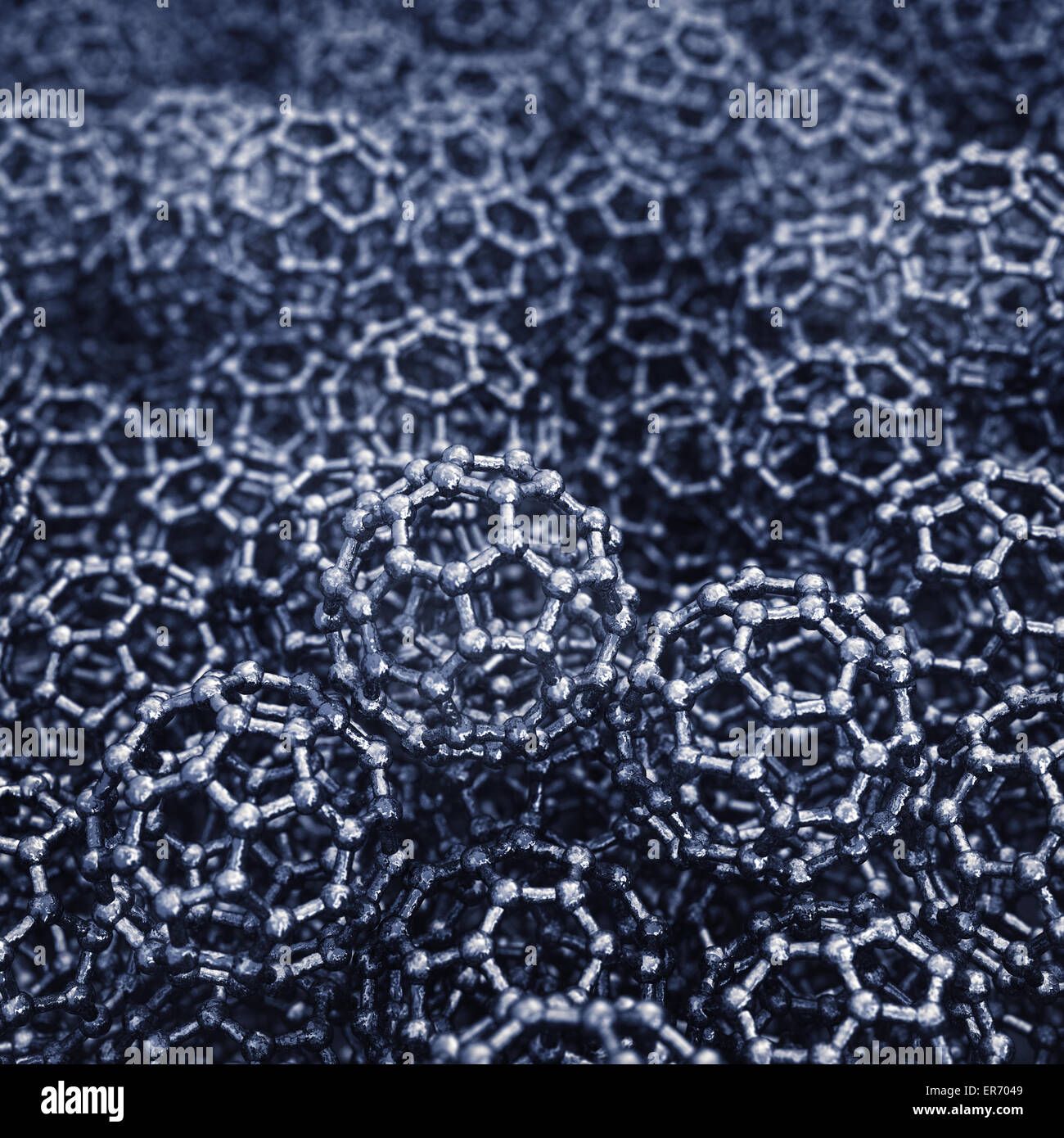 Grafene buckyballs , la nanotecnologia Foto Stock