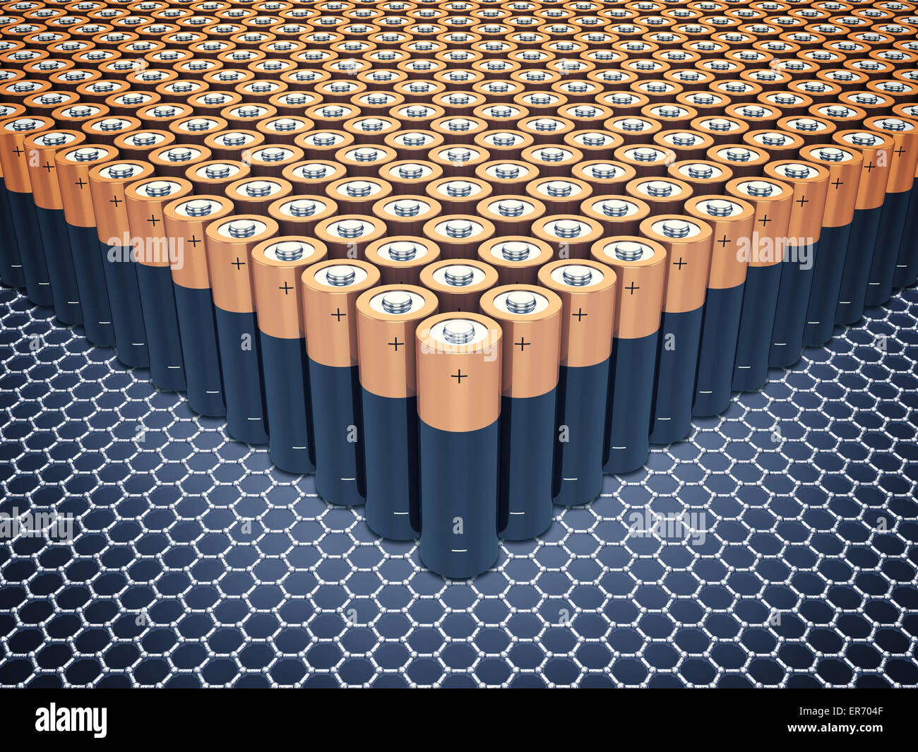 Grafene supercapacitore batterie , la nanotecnologia Foto Stock