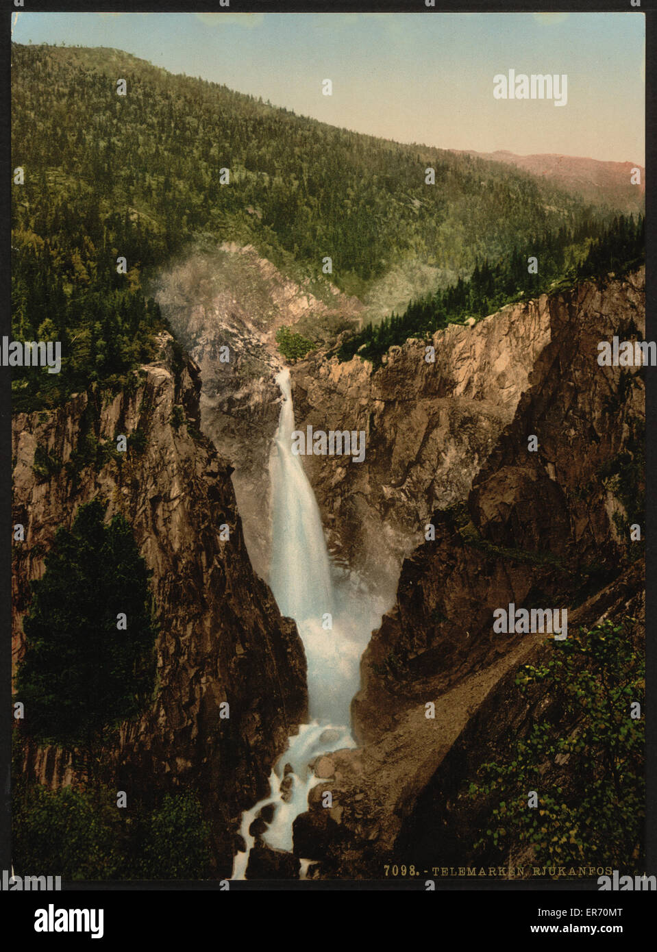 Rjukanfos, Telemarken (i.e, Telemark), Norvegia Foto Stock