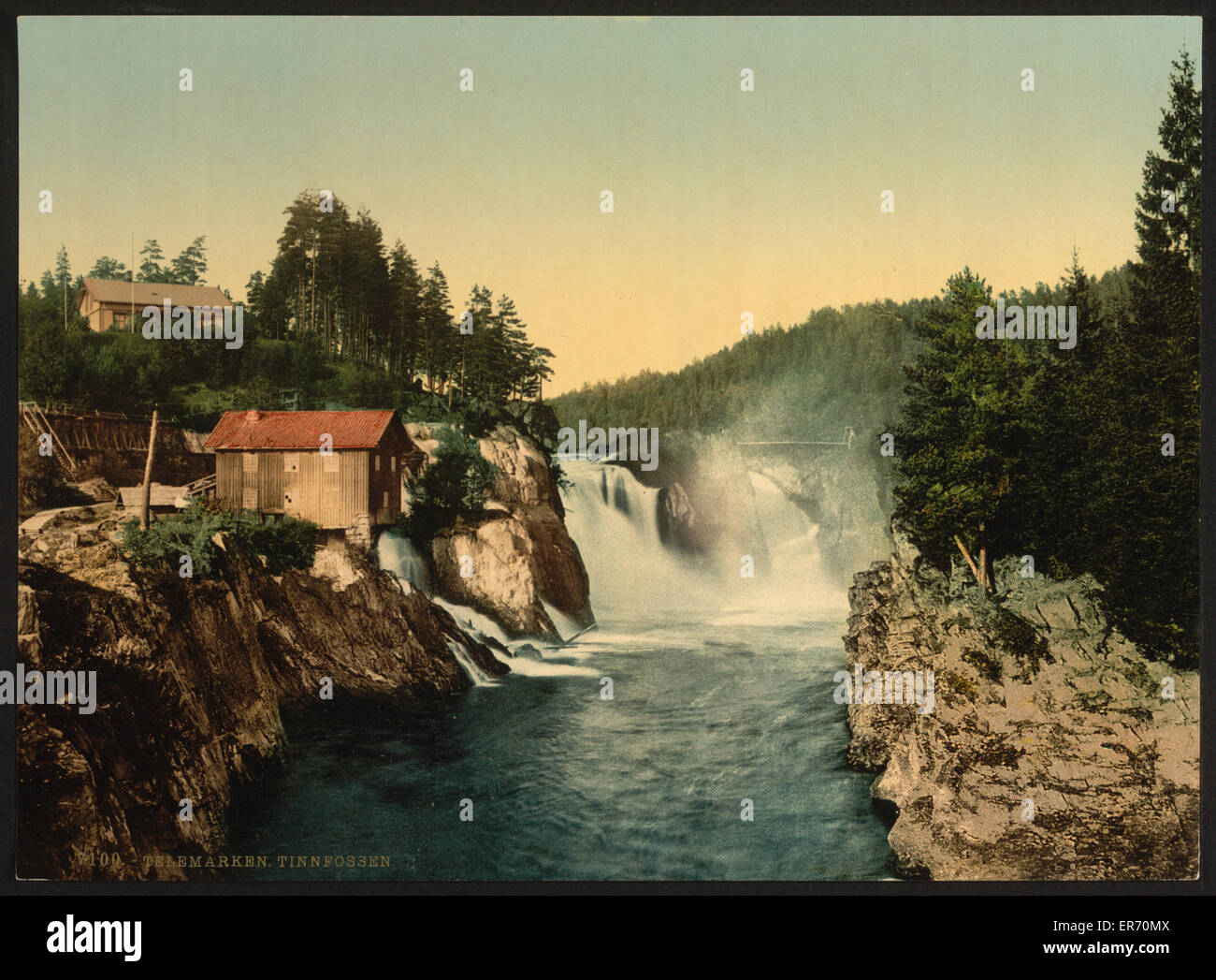 Tinnfossen, Telemarken (i.e, telemark), Norvegia Foto Stock