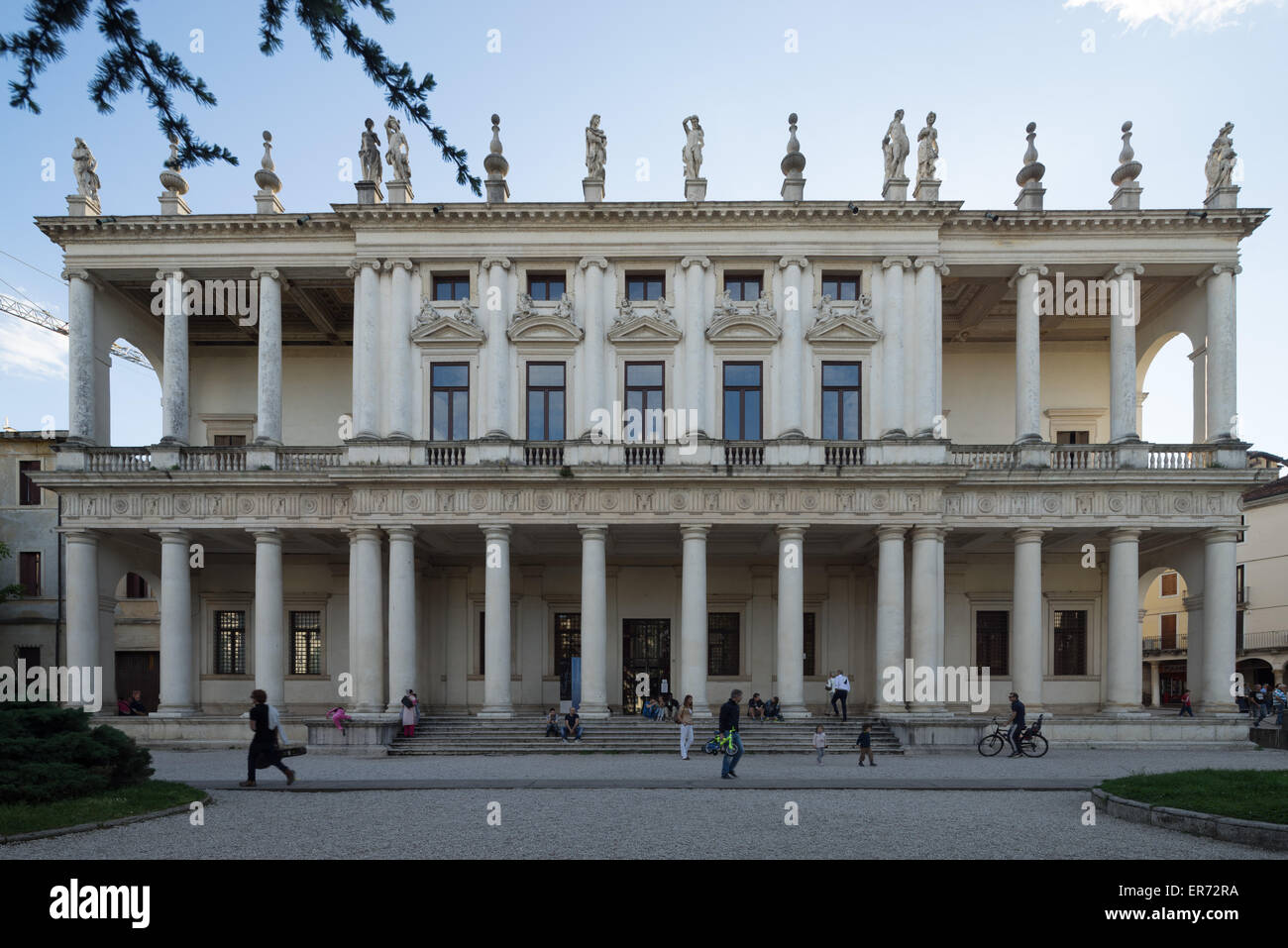 La Basilica Palladiana in Piazza dei Signori a Vicenza Italia. Foto Stock