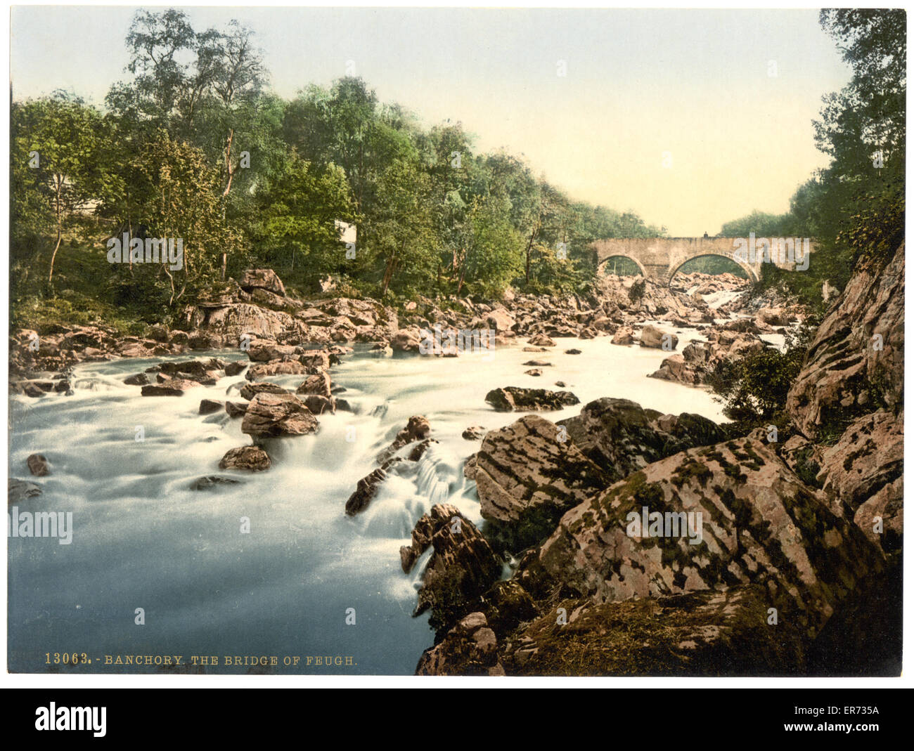 Il ponte a Feugh, Banchory, Scozia Foto Stock