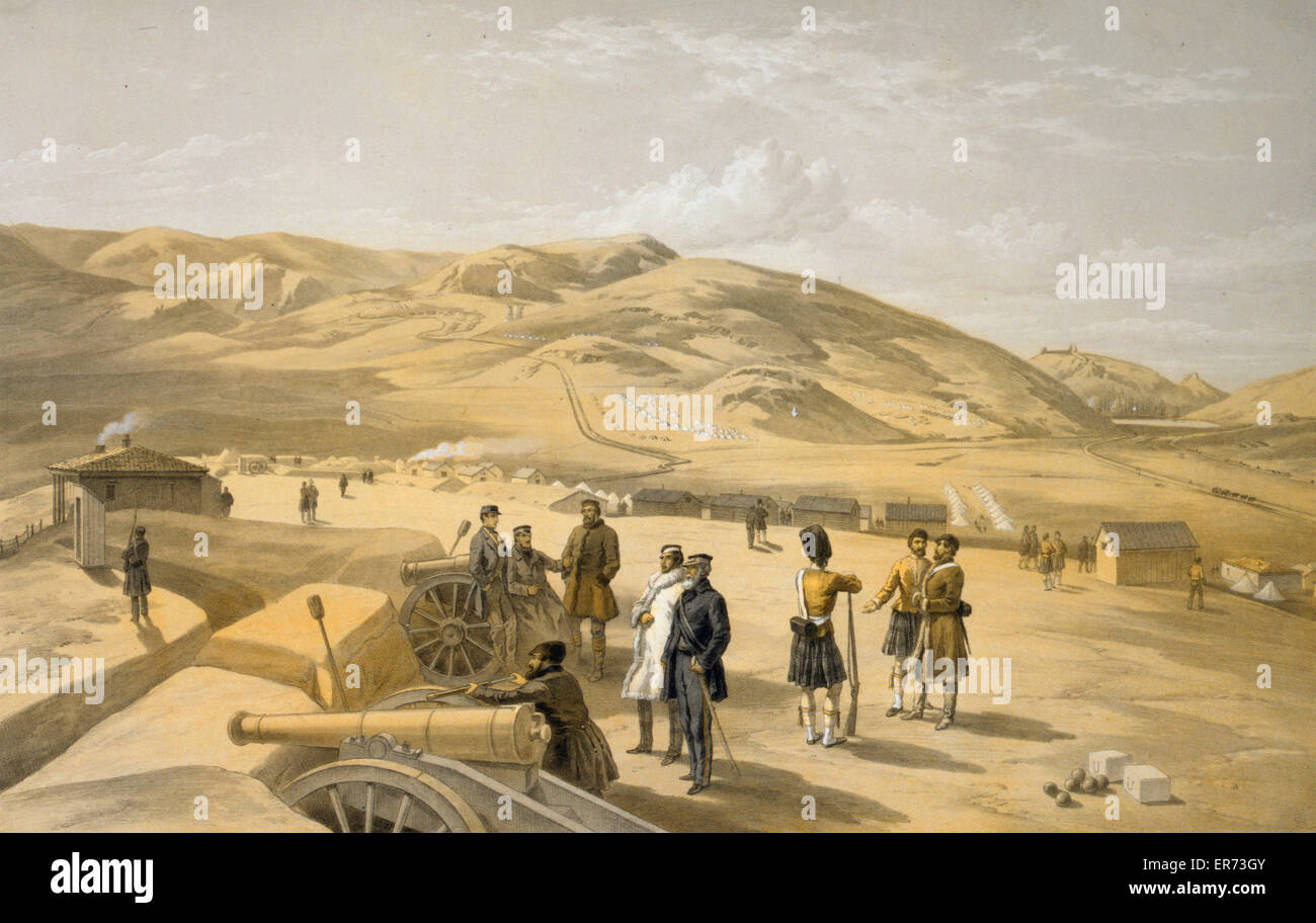 Highland Brigade camp, guardando verso sud Foto Stock