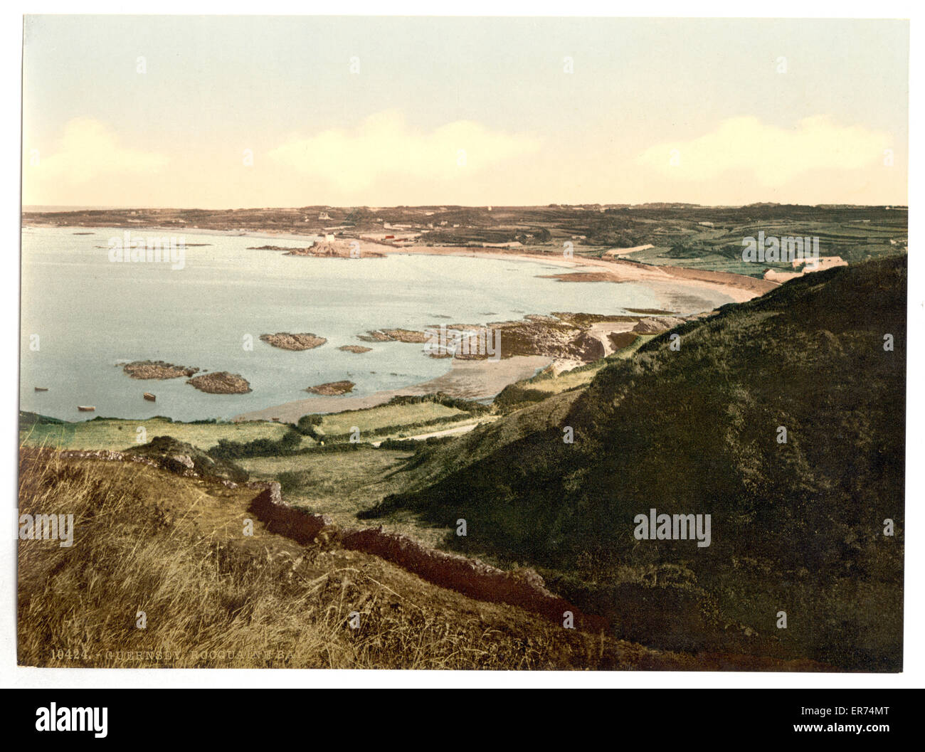 Guernsey, Rocquaine Bay, Isole del canale, Inghilterra Foto Stock