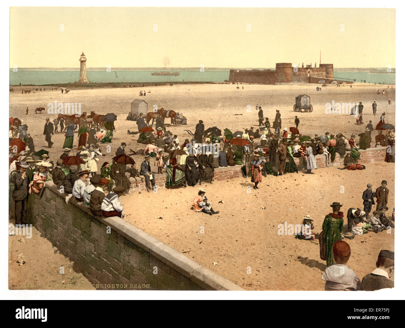 New Brighton Beach, Liverpool, Inghilterra Foto Stock