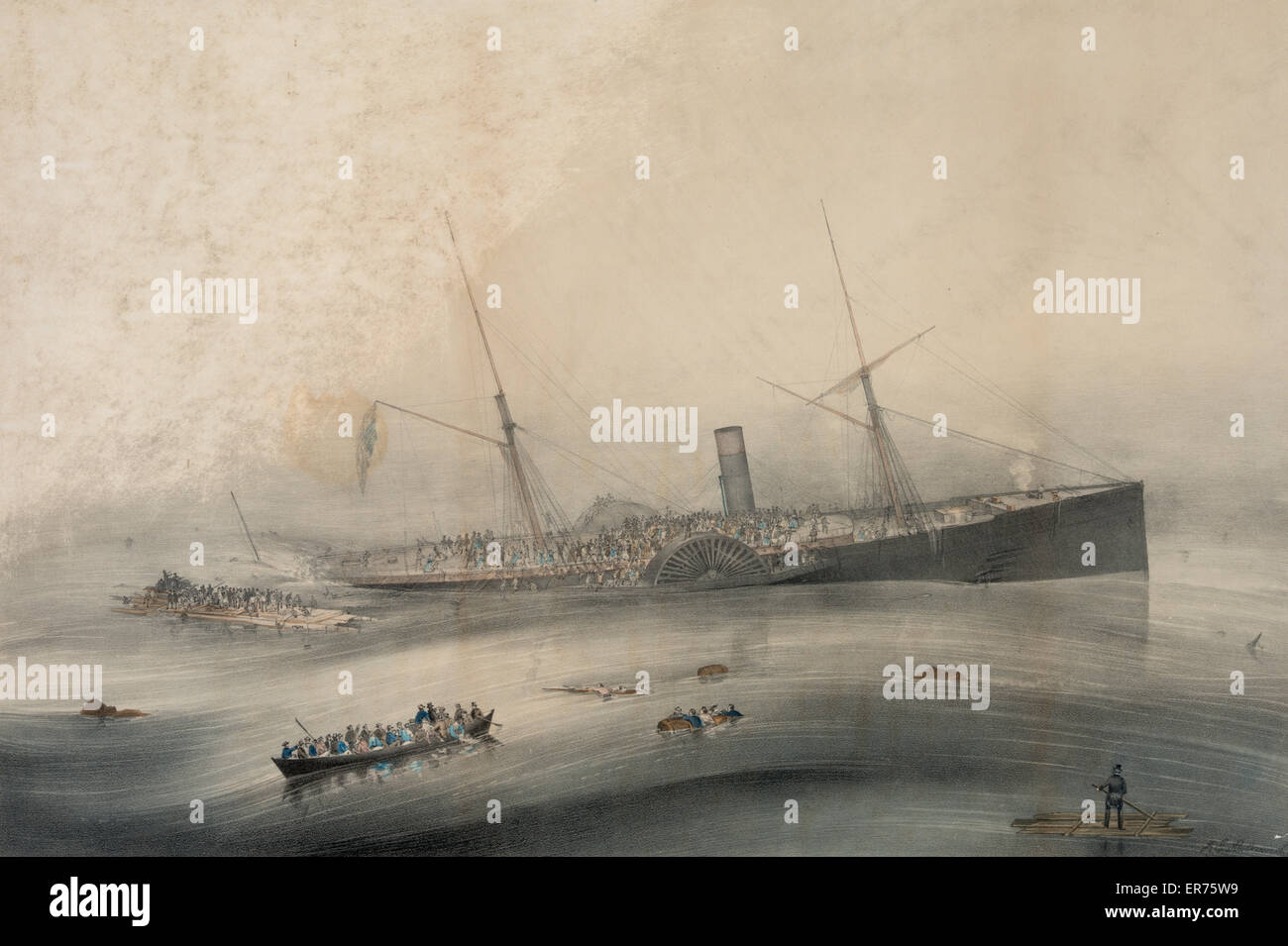 Relitto della SS Artico al largo di Cape Race 1854 Foto Stock
