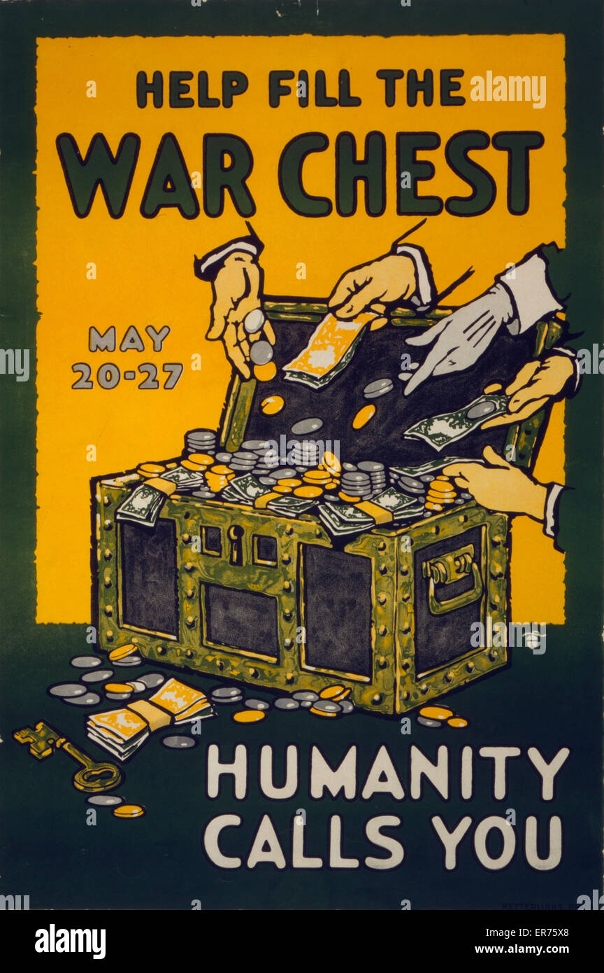 Aiuta a riempire il petto di guerra l'umanità ti chiama, 20-27 maggio Foto Stock