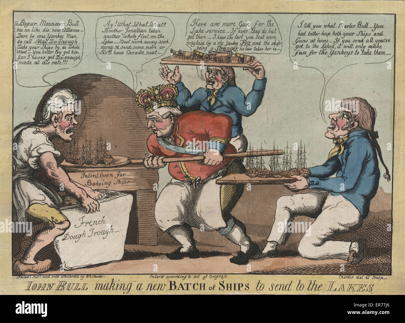 John Bull fare un nuovo lotto di navi da inviare ai laghi Foto Stock