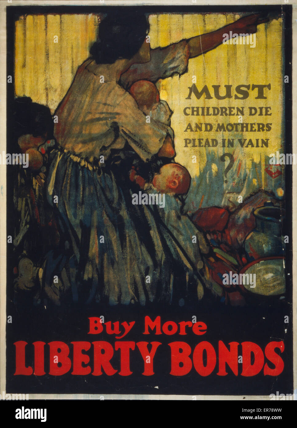 I bambini devono morire e le madri devono implorare invano? Compra di più Libert Foto Stock