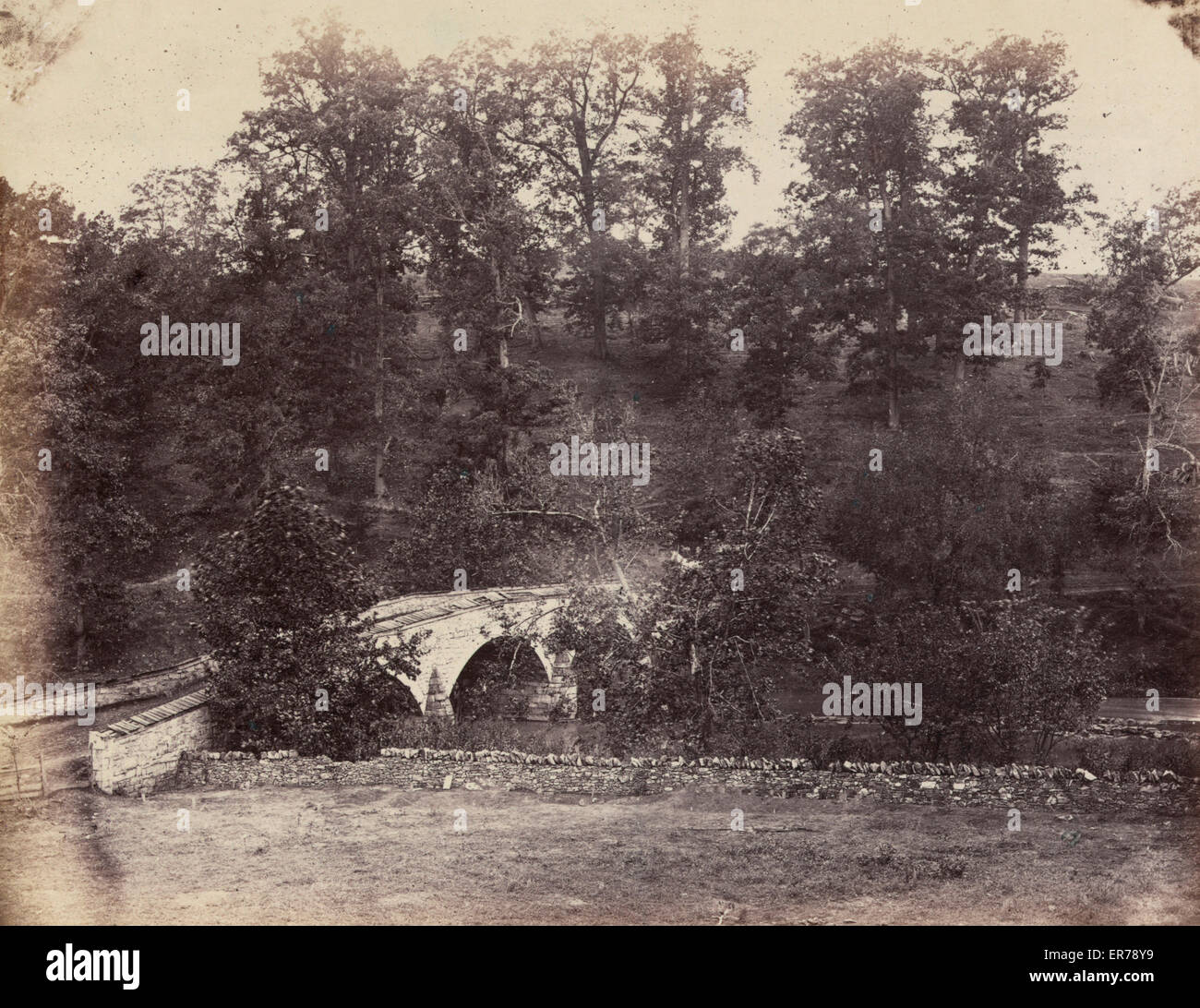 Burnside Bridge, attraverso Antietam Creek, Maryland Foto Stock